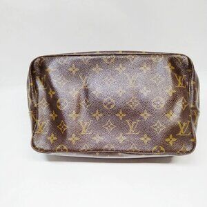 Authentic Louis Vuitton Cosmetic Pouch Trousse Toilette 28 Monogram mn388-021426